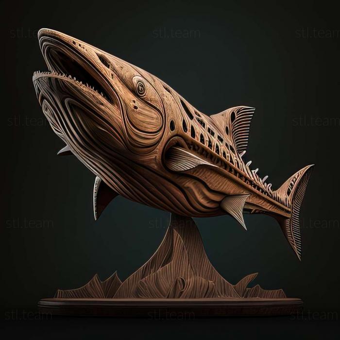 3D model Oncorhynchus chrysogaster (STL)